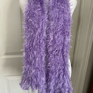 Fuzzy Purple Scarf